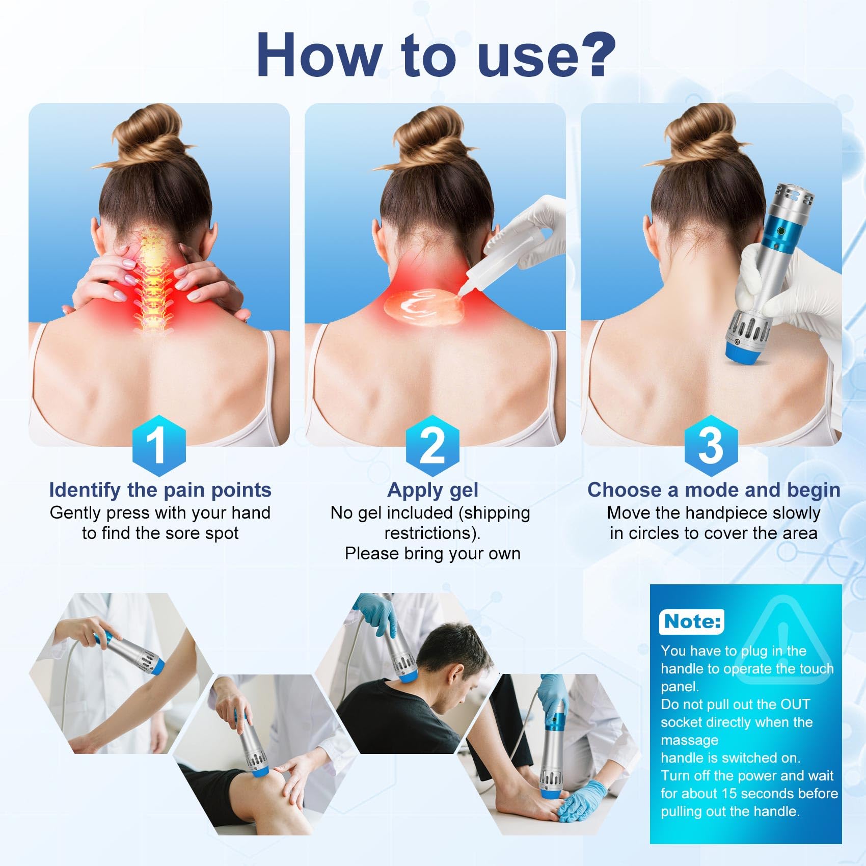 Amazon.com: Shockwave Therapy Machine for Pain Relief, ESWT Shock
